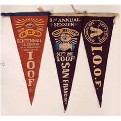 Odd Fellows Pennant Trio  (115690)