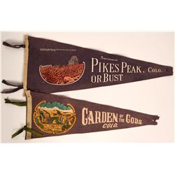 Two Colorado Souvenir Pennants  (115696)