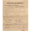 Image 1 : Masons Membership Application for Ft. Churchill, NV  (113192)