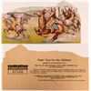 Image 1 : Rare Trade Card for Lion Coffee: Indians Attacking Wagon Train  (113149)