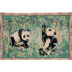 Panda Bear Rug, ~36x60-inches  (116183)