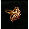 Image 2 : Garnet Cluster Gold Cocktail Ring, Loose Garnet, Iolite Stones (5 stones + ring)  (116171)