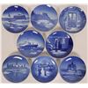 Image 1 : Bing & Grondahl Christmas Souvenir Plate Collection, (8)  (115385)