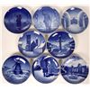Image 1 : Bing and Grondahl Copenhagen Porcelain Christmas Plates Jul 1940,1942, 1943, 1944,1946, 1947,1948, 1