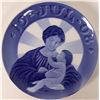 Image 1 : Royal Copenhagen Blue - Christmas Plate Jul 1908 Madonna with the Child  (116241)