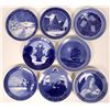 Image 1 : Royal Copenhagen Christmas Plates Seven Years: 1912, 1915, 1916,1920,1923, and 1924  (116254)