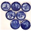 Image 1 : Royal Copenhagen Christmas Plates (Lot 3 of 3) Seven years: 1977-1983   (116253)