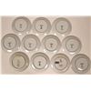 Image 2 : Royal Copenhagen Christmas Plates - Eleven plates for ten years: 1991,1992,1993,1994,1995,1996,1997,