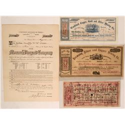 Rare California Mining Stocks  (116980)