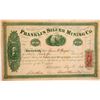Image 1 : Franklin Silver Mining Company Stock Certificate  (107421)
