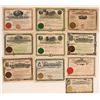 Image 1 : Ten Different Washington Mining Stock Certificates  (116959)