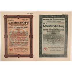 Two German Bonds from 1925  (112237)