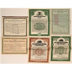 Rare California Railroad Bonds  (116938)