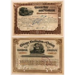 Illinois and Wisconsin RR stock  (114916)