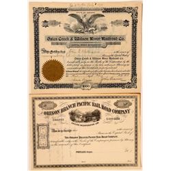 Two Oregon RR stocks  (114860)