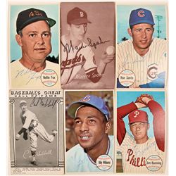 Six Topps Autographed Player Cards  (116210)