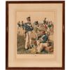 Image 1 : Buek Lithograph of Ogden Painting of Artillery, Infantry, Rifle, Dragoon, Cadet (1813-1816)  (105930