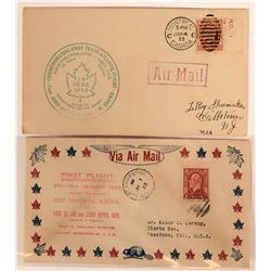 Two 1933 Canada 1st Flight Covers  (115073)