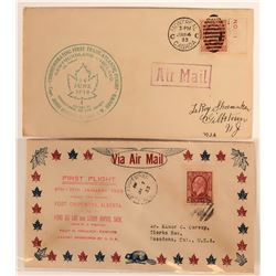 Two 1933 Canada 1st Flight Covers  (115073)