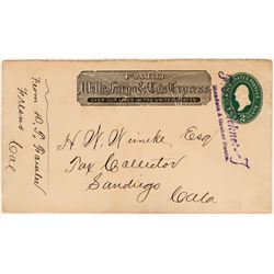 Route Stamped Wells Fargo Cover  (116073)
