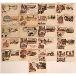 Pioneer Litho Postcards Various Cities  (116360)