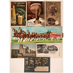 Seven Beer Advertisement Postcards  (116105)