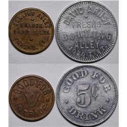 Bowling Alley Saloon Tokens  (116535)