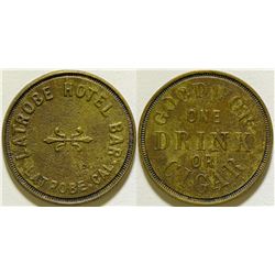 Latrobe Hotel Bar Token  (115764)