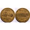Image 1 : 1870's Pioneer Wagon Works Peter Schuttler Chicago Brass Advertising Token  (116339)