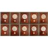 Image 1 : Extremely Rare MACo 10-pc Framed Remington 6-inch Medallions  (103123)