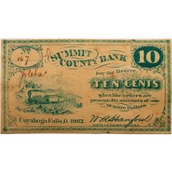 Summit County Bank Ten Cent Note  (116004)