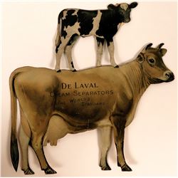 Two Cow Metal Storecards, Very Rare  (111613)