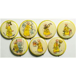 Yellow Kid Pin backs  (114329)