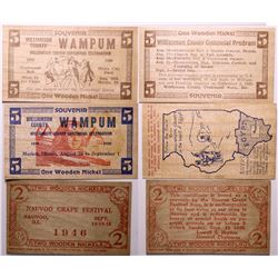 Souvenir Wooden Nickels from Illinois  (109027)