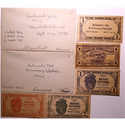 Wooden Nickel Currency  (114407)