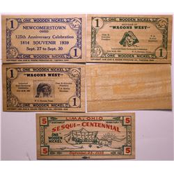 Wooden Nickel Currency  (114401)