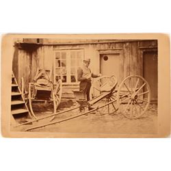 Antique Photo -  Buggy Maker CDV  (115681)