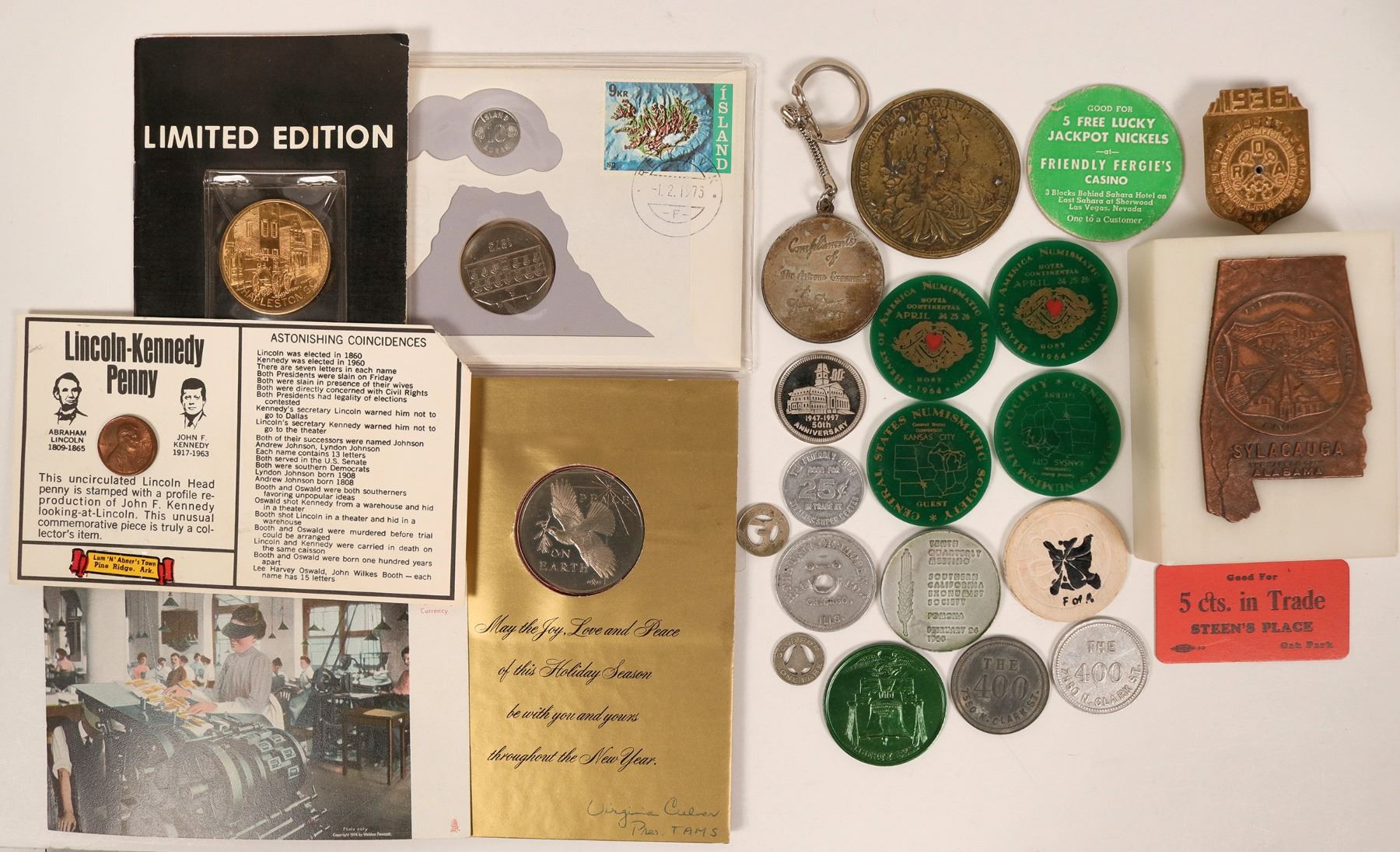 Dealer Special Tokens & Medals Collection (116482) - Holabird Western ...