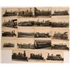 Image 1 : Old Postcards - Trains, railroads real photos , chipboard  (115671)