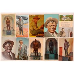 Will Rogers Postcard Group (10)  (111551)