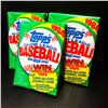 Image 3 : 3 Vintage Topps 1984 Unopened Baseball Card Packs