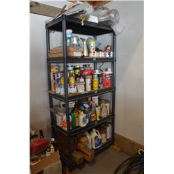 Shelving and Contents, Paints, Stains, Insulation, Odds