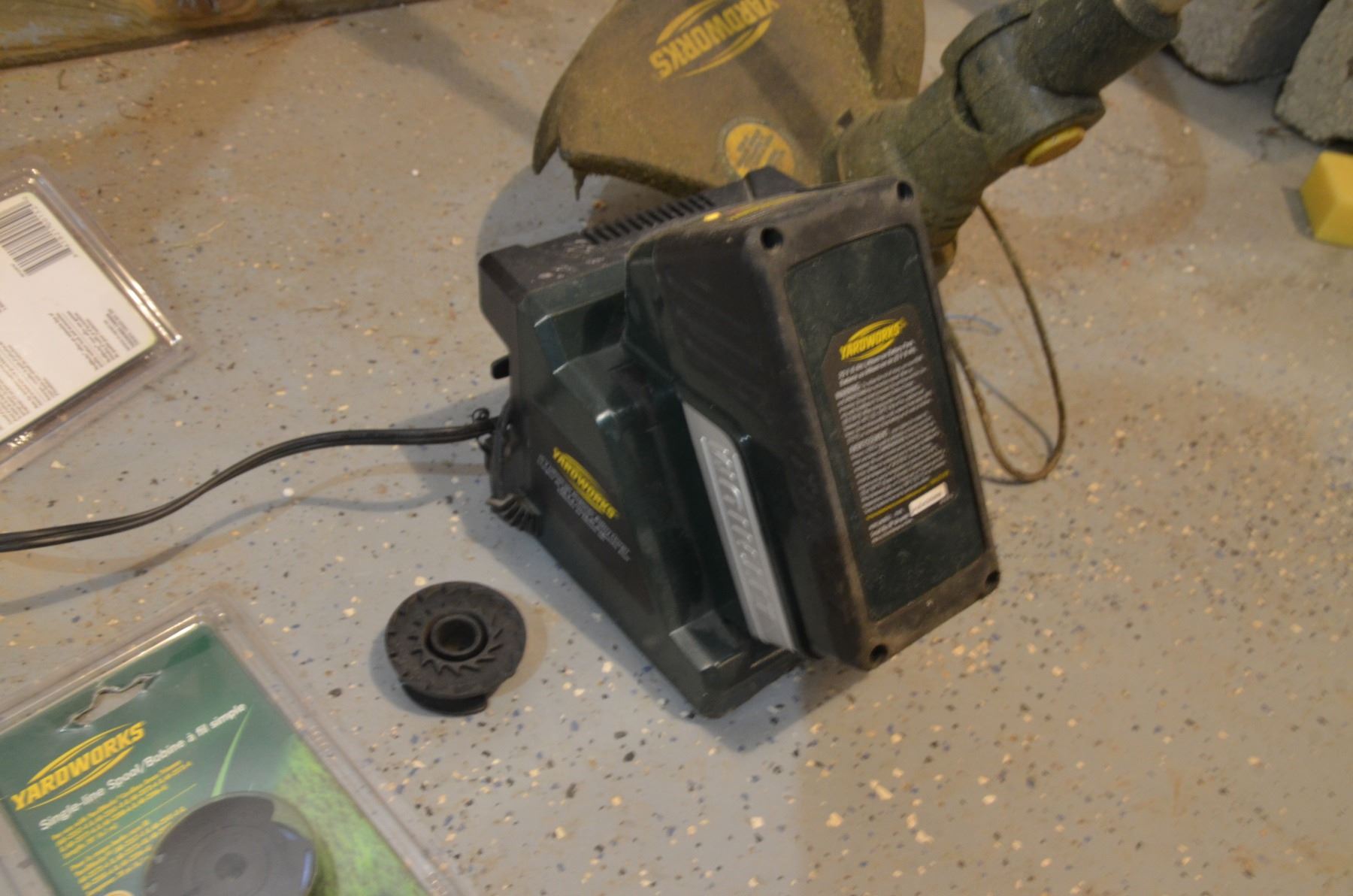 Yard Works 20V Lithiumion Cordless Grass Trimmer w/ Battery & Charger