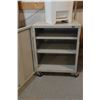 Image 2 : Metal Storage Cabinet ( 22.5"X19.5"X 15"H), Small Plastic Garbage Can