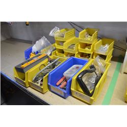 Bins w/ Misc.- Small Levels, Cutter Pins, etc.