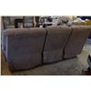 Image 2 : Suede Reclining Couch 86" Long