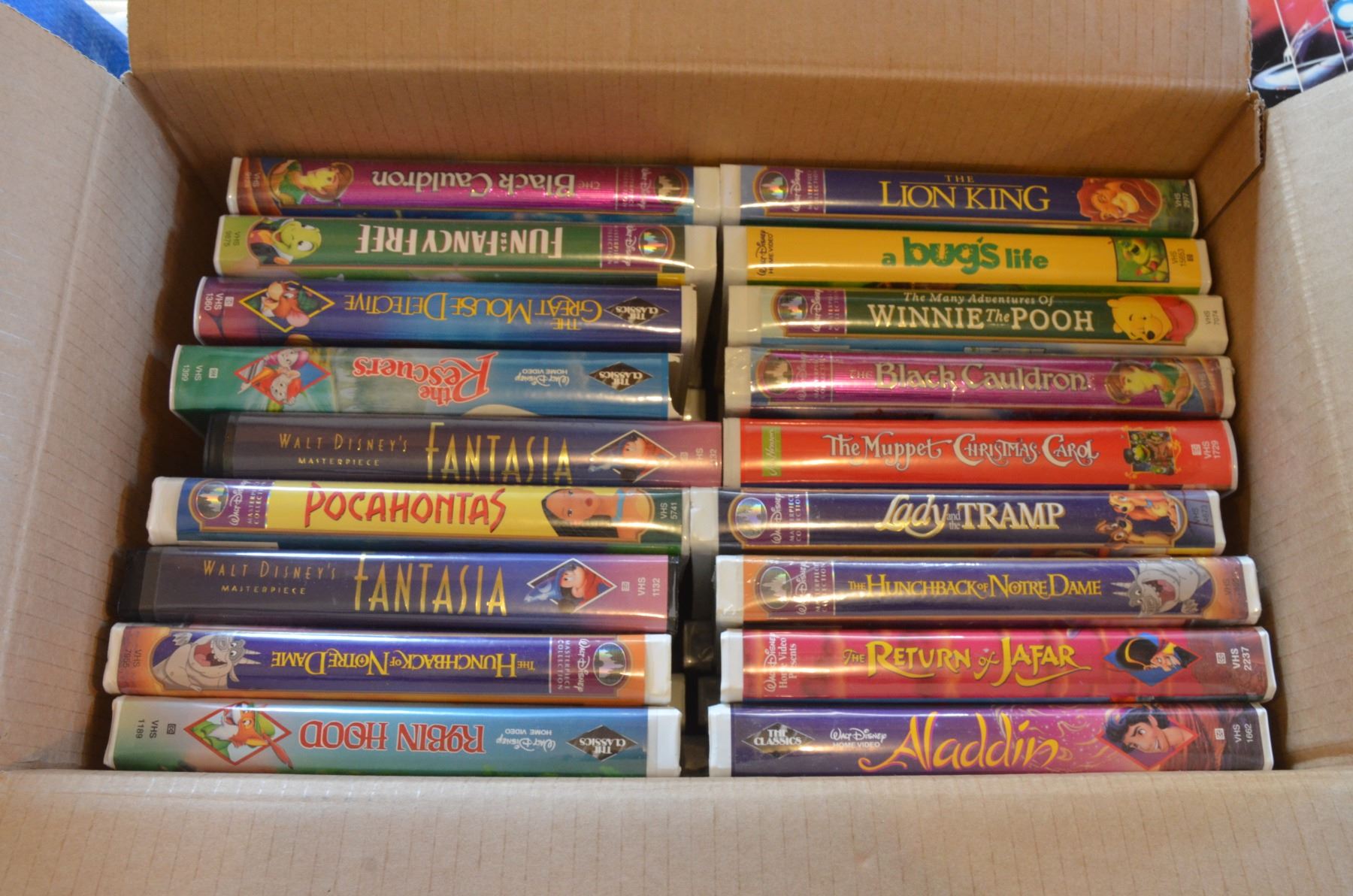 VCR, VHS Related-PC, Classic Disney VHS Tapes - Bodnarus Auctioneering