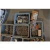 Image 4 : Storage Bins w/ Contents- Nails, hose Clamps, etc