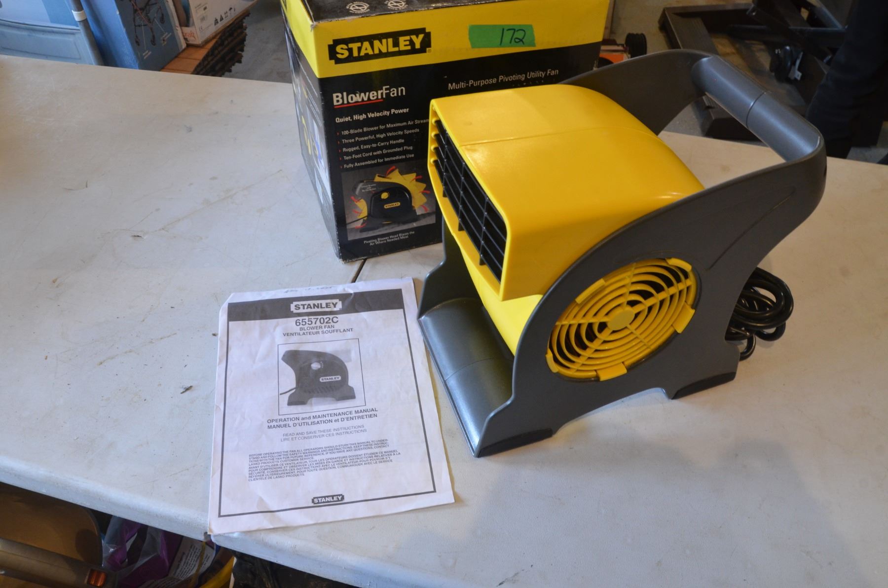 Stanley Blower Fan 100 Blade 3 Speed