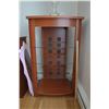 Image 1 : Wooden Stereo Cabinet w/ Glass Shelves